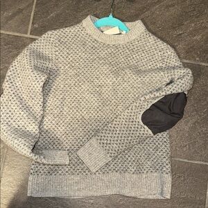 Fjallraven Winter Sweater Size Large Men’s Elbow Pads Thick Wool fits small